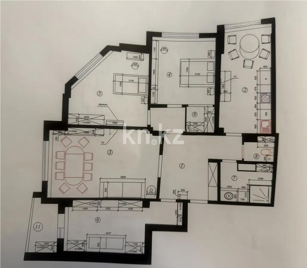 Продажа 4-комнатной квартиры, 127 м², пр. Республики, дом  42 в Караганде