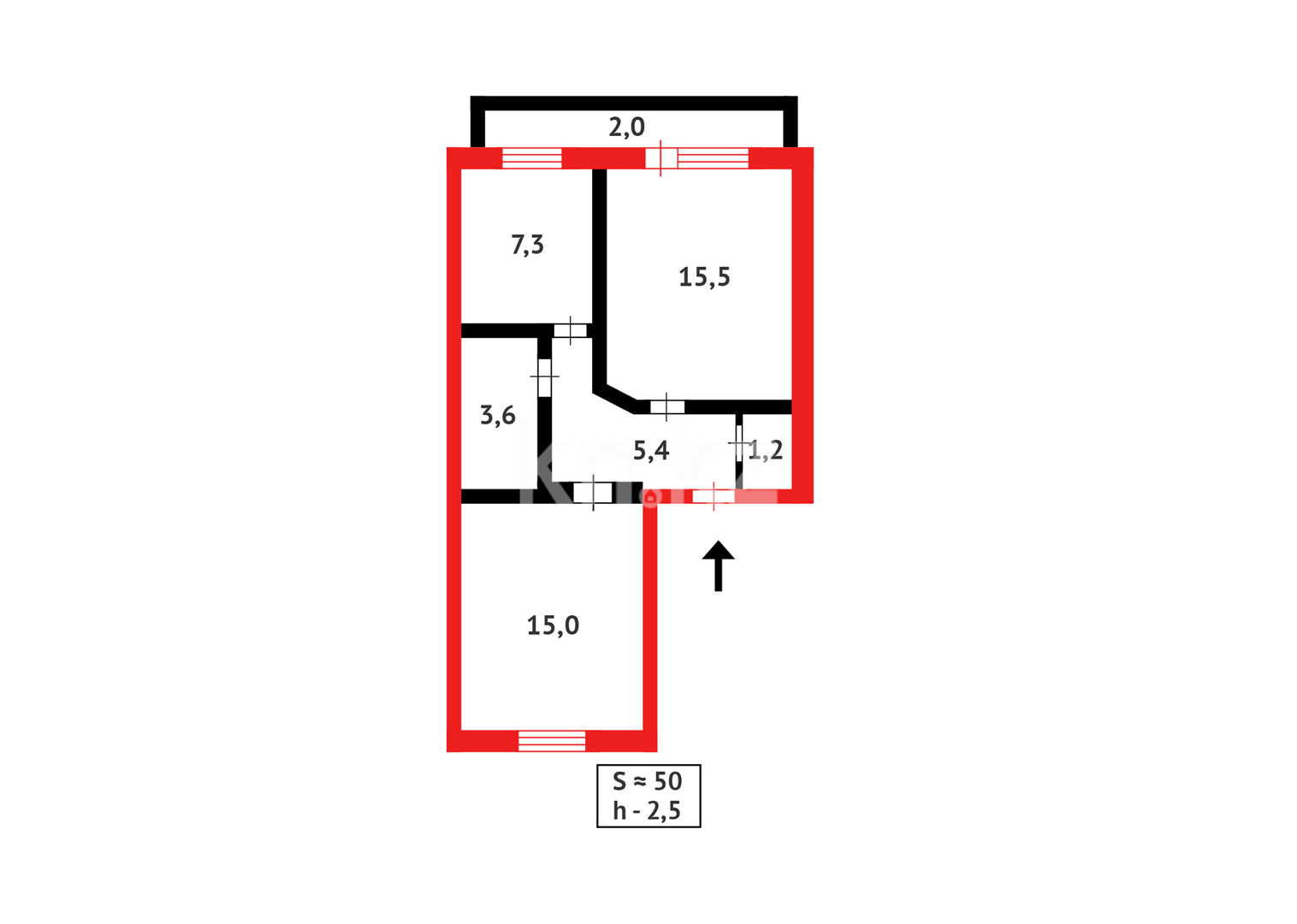 Продажа 2-комнатной квартиры, 50 м², ул. Ташенова в Астане - фото 10