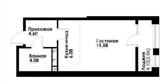 Продажа 1-комнатной квартиры, 32.4 м², ул. Навои, дом  30а/1 в Алматы