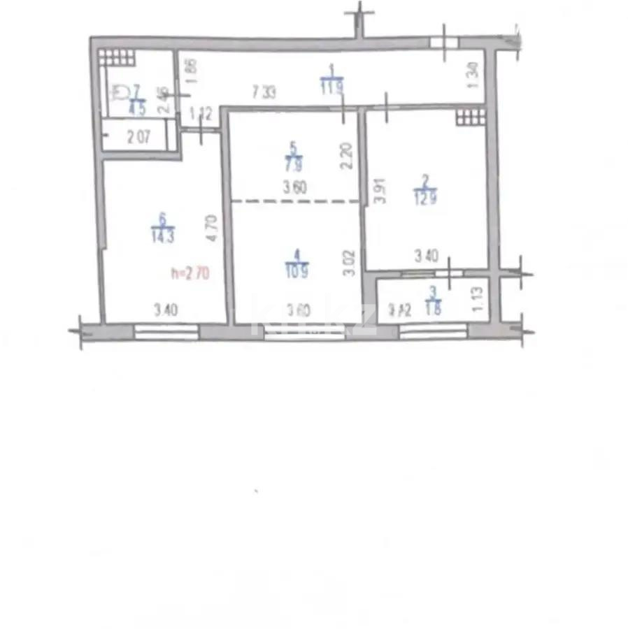 Продажа 3-комнатной квартиры, 65 м² в Алматы - фото 4