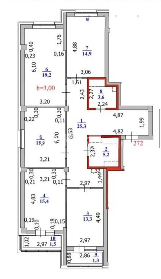 Продажа 4-комнатной квартиры, 114.7 м² в Астане