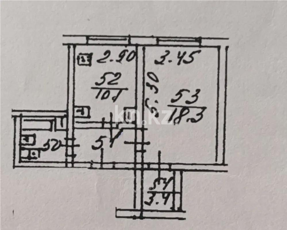 Продажа 1-комнатной квартиры, 40.5 м² в Алматы - фото 4