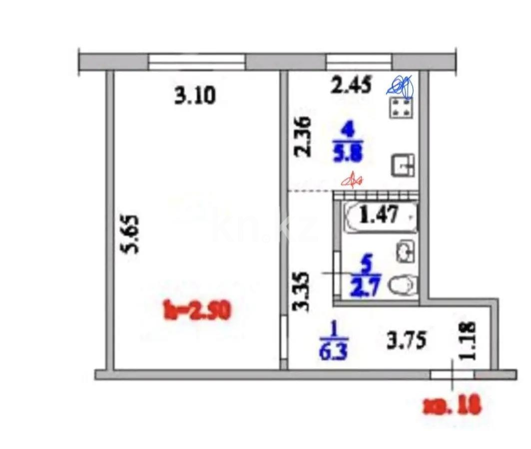 Продажа 1-комнатной квартиры, 33 м² в Алматы - фото 4