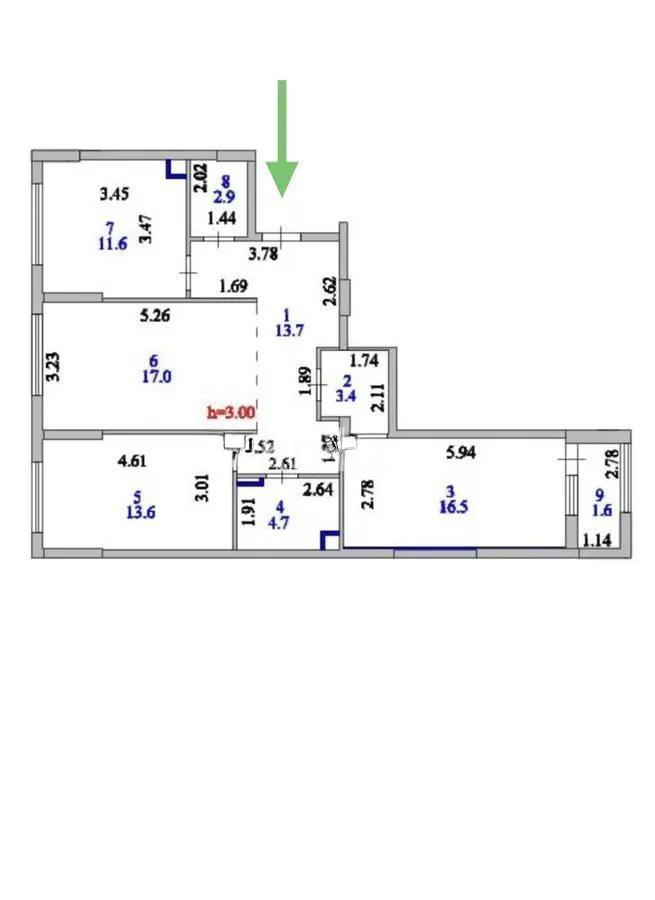 Продажа 3-комнатной квартиры, 85 м² в Астане - фото 12