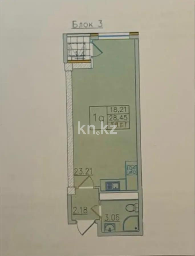 Продажа 1-комнатной квартиры, 30 м², ул. Ауэзова, дом  2/8 в Алматы - фото 4