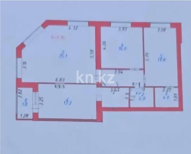 Продажа 3-комнатной квартиры, 107 м² в Астане