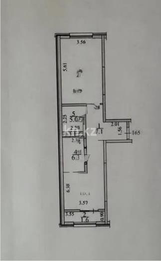 Продажа 2-комнатной квартиры, 56.1 м² в Алматы