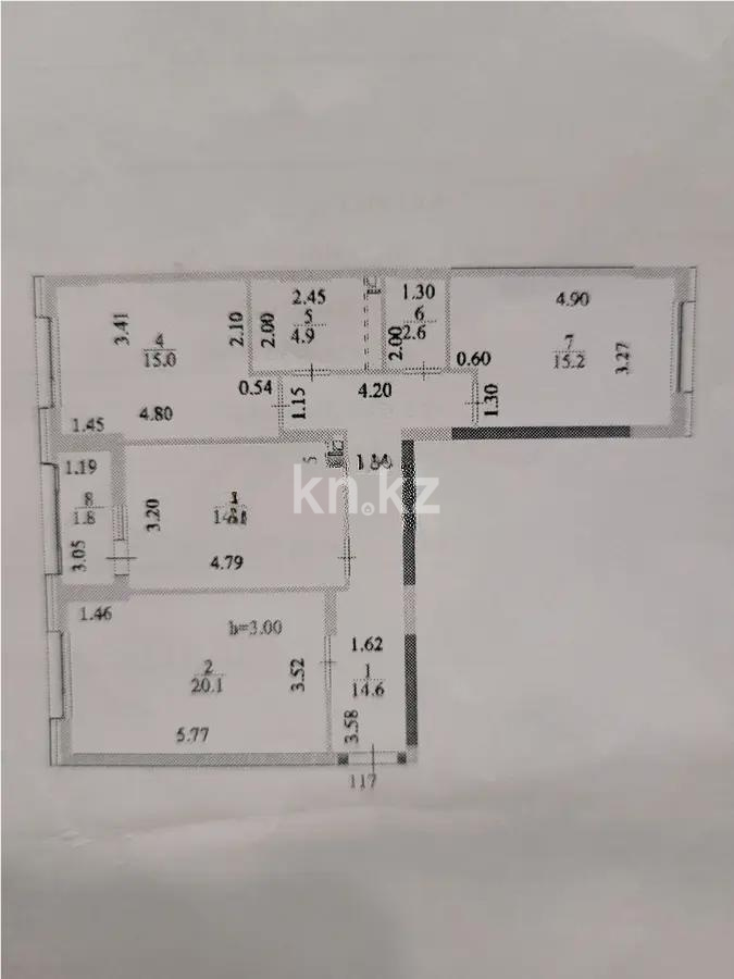 Продажа 3-комнатной квартиры, 90 м², ул. Байтурсынова, дом  14 в Астане - фото 8