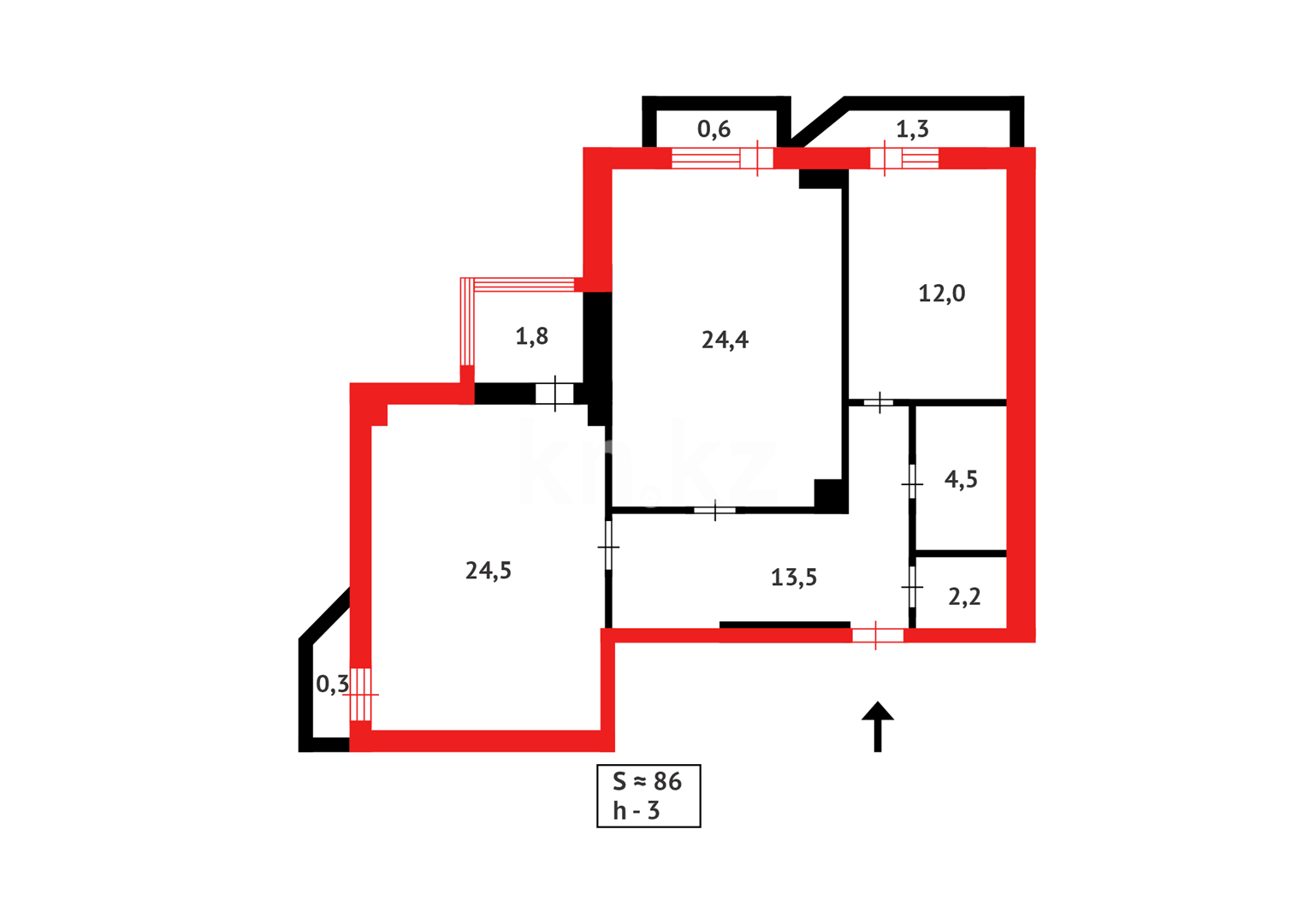 Продажа 2-комнатной квартиры, 89 м² в Астане - фото 10