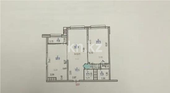 Продажа 3-комнатной квартиры, 83.5 м² в Алматы