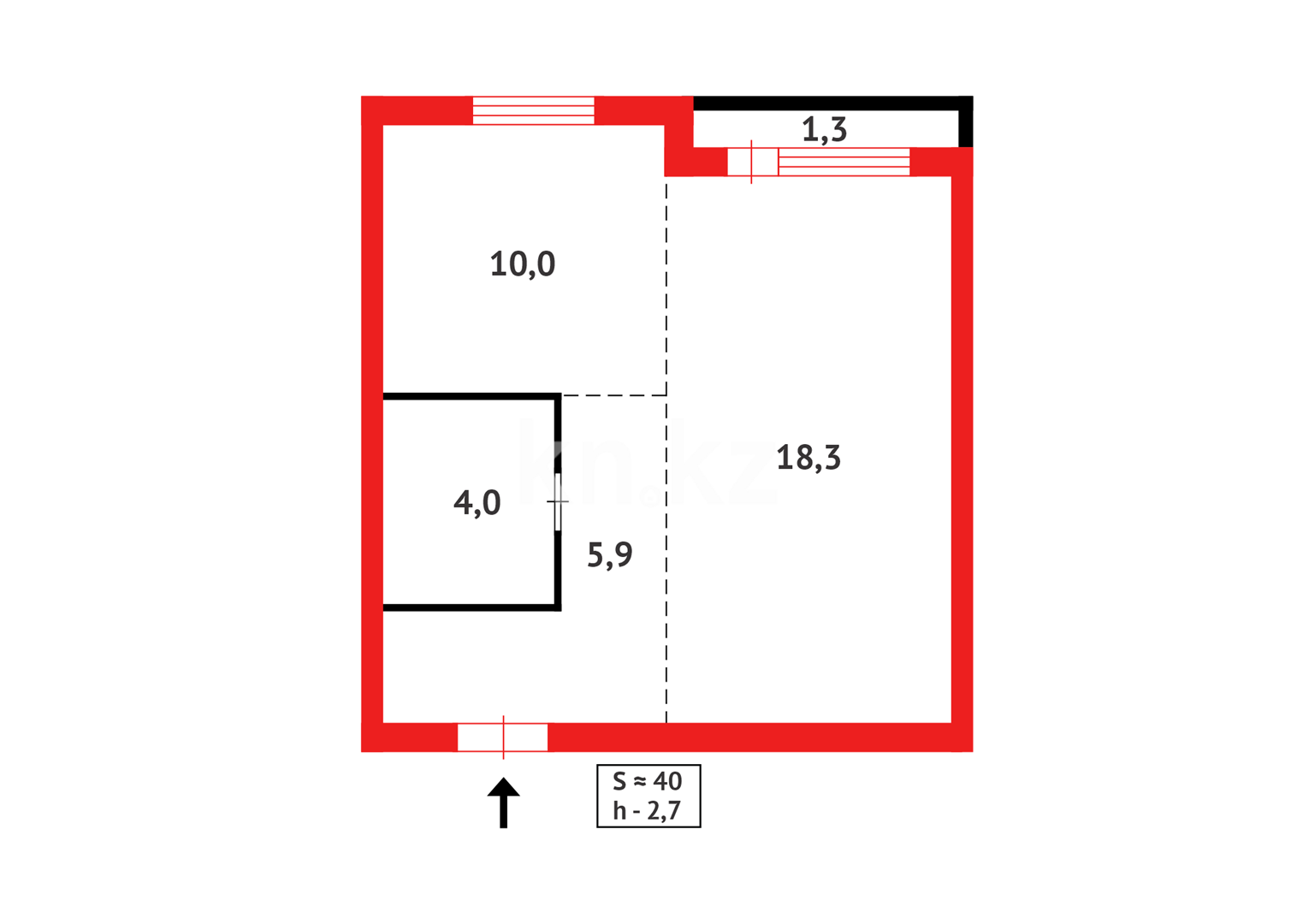 Продажа 2-комнатной квартиры, 39.5 м² в Астане - фото 8