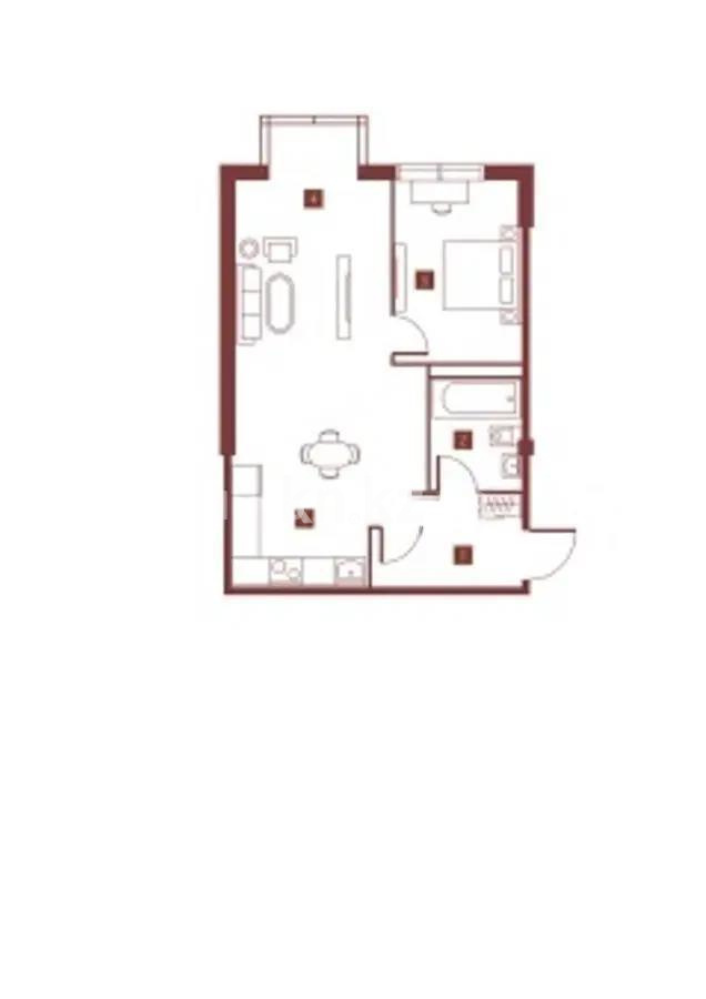 Продажа 2-комнатной квартиры, 49 м² в Алматы