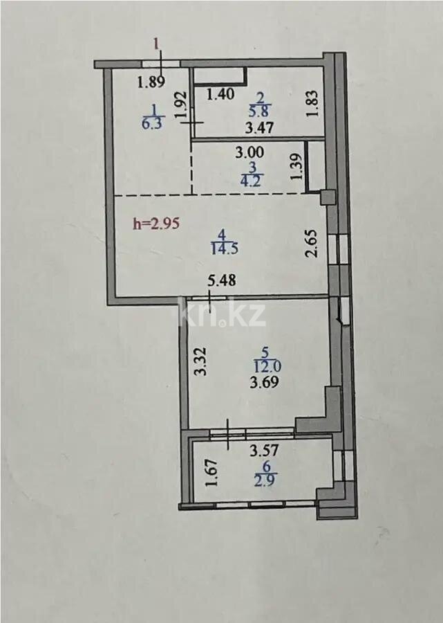 Продажа 2-комнатной квартиры, 45.7 м² в Астане - фото 5