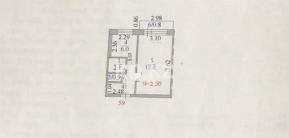 Продажа 1-комнатной квартиры, 31 м² в Караганде