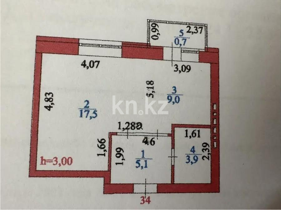 Продажа 1-комнатной квартиры, 36.2 м² в Астане - фото 4