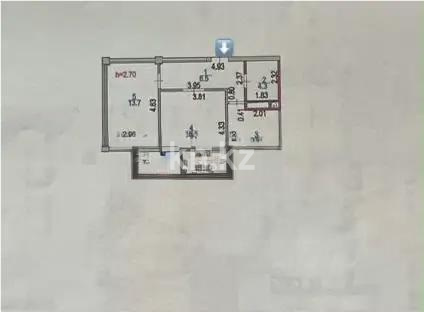 Продажа 2-комнатной квартиры, 55 м² в Астане