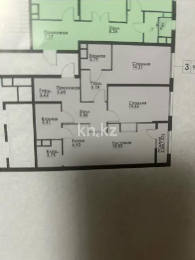 Продажа 3-комнатной квартиры, 86.12 м² в Алматы