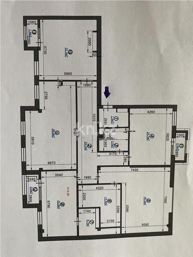 Продажа 4-комнатной квартиры, 221 м², ул. Акмешит, дом  19/1 в Астане - фото 2