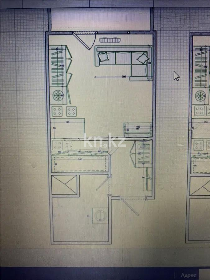 Продажа 1-комнатной квартиры, 25 м² в Алматы