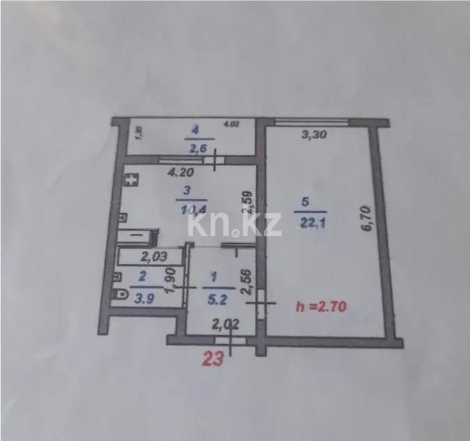 Продажа 1-комнатной квартиры, 45 м² в Алматы - фото 4