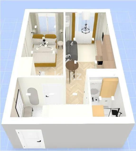 Продажа 1-комнатной квартиры, 33.4 м² в Алматы - фото 6