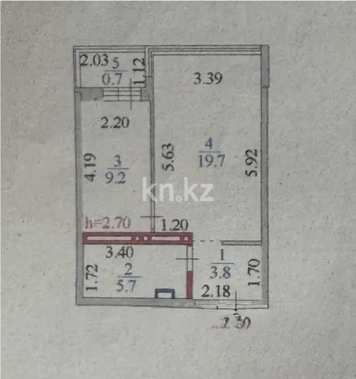 Продажа 1-комнатной квартиры, 40 м² в Астане - фото 4