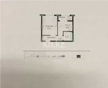 Продажа 1-комнатной квартиры, 34 м² в Астане