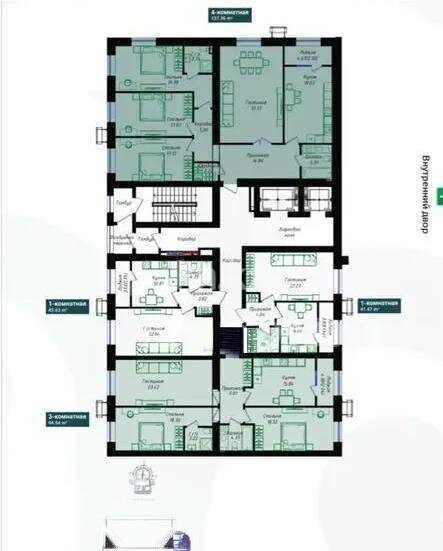 Продажа 4-комнатной квартиры, 138 м² в Астане