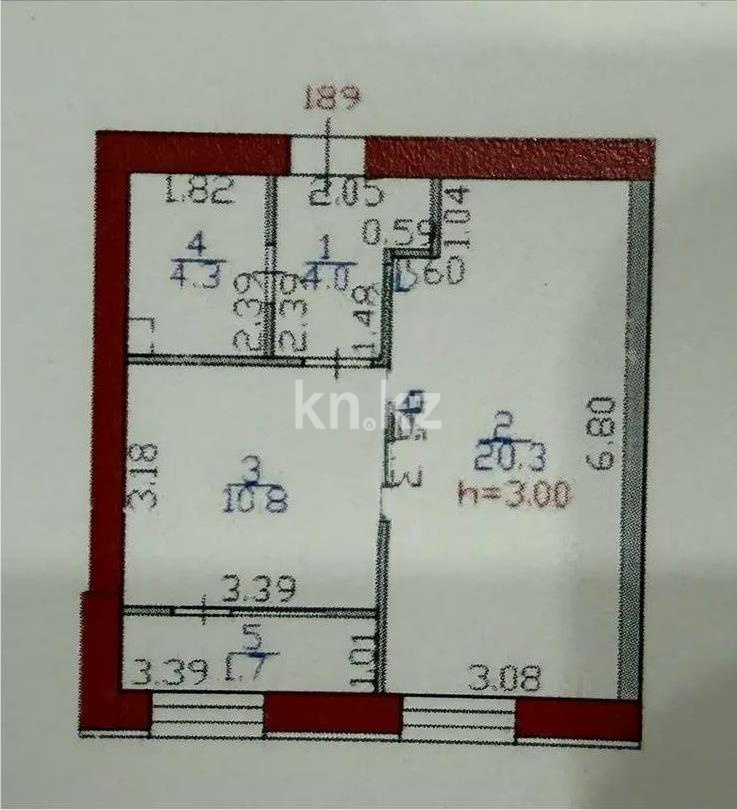 Продажа 1-комнатной квартиры, 41.1 м² в Астане