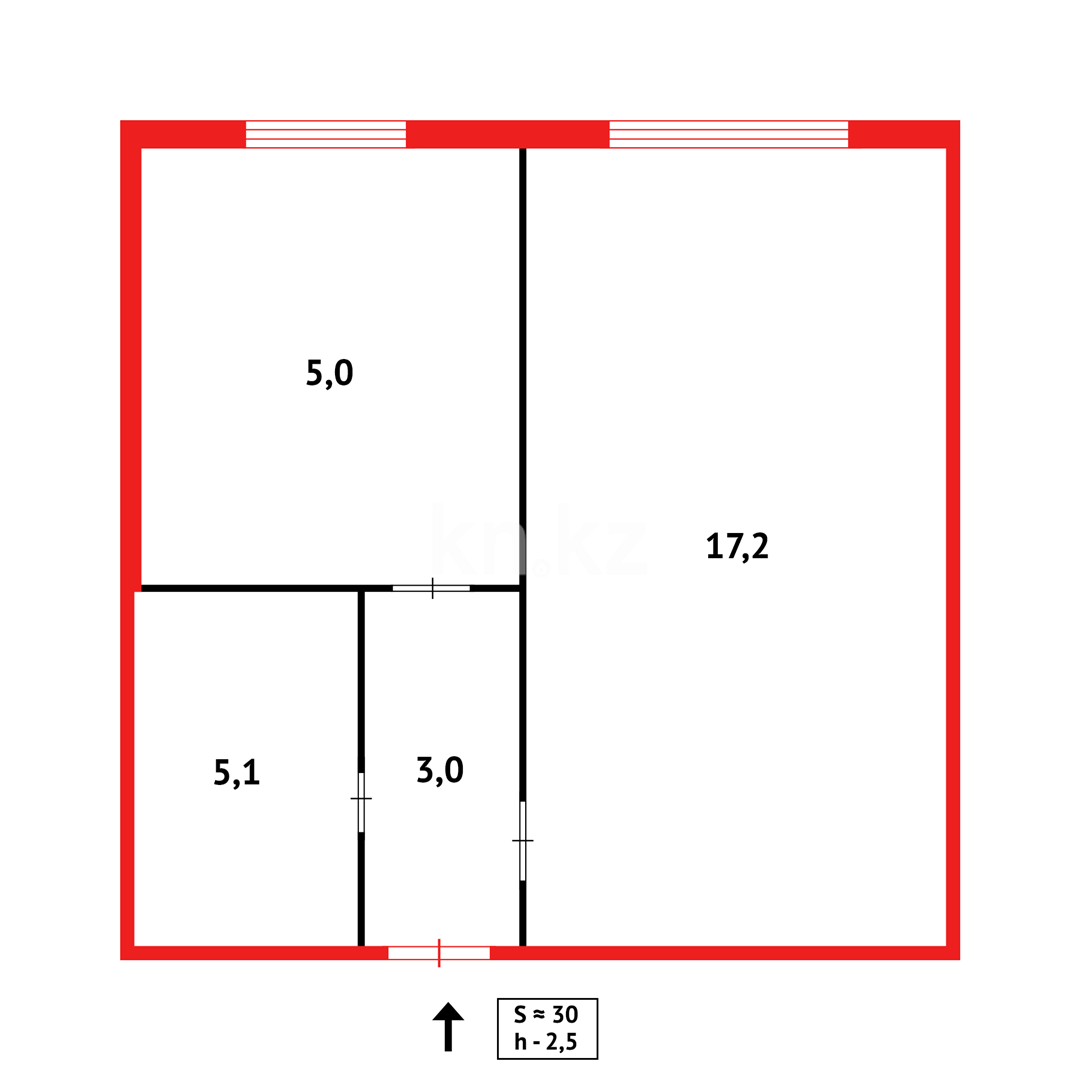 Продажа 1-комнатной квартиры, 30 м² в Темиртау - фото 13