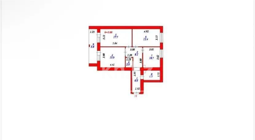 Продажа 3-комнатной квартиры, 84.5 м² в Астане - фото 6