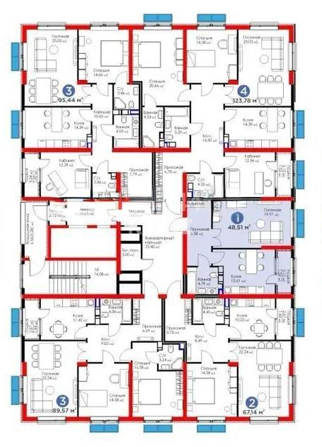 Продажа 1-комнатной квартиры, 49 м², ул. Момышулы, дом  5/3 в Алматы - фото 4