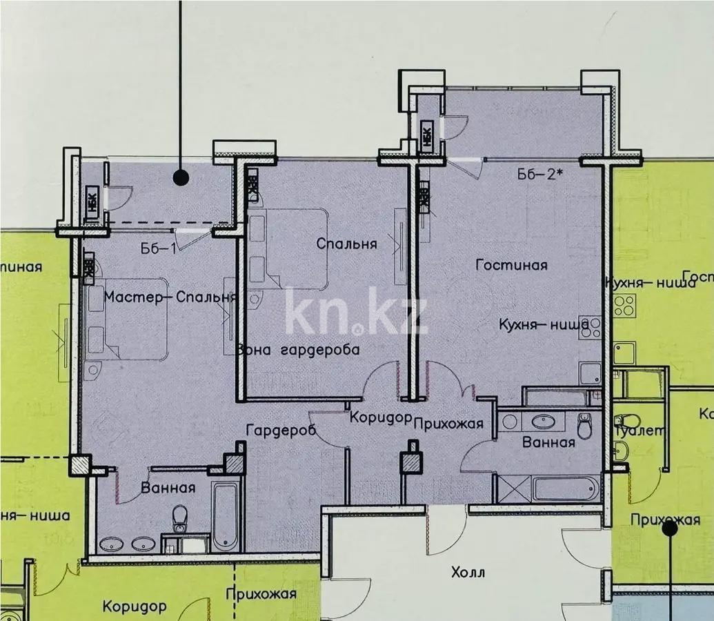 Продажа 3-комнатной квартиры, 111.8 м², пр. Аль-Фараби, дом  116/1 стр в Алматы