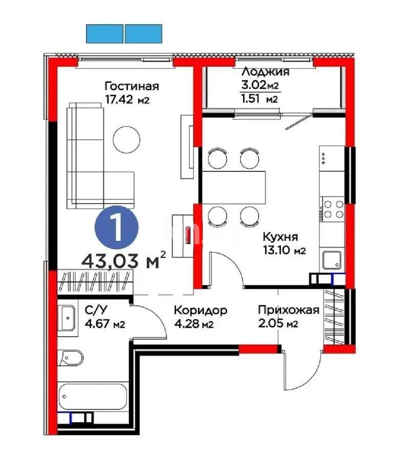 Продажа 3-комнатной квартиры, 76 м² в Алматы - фото 5