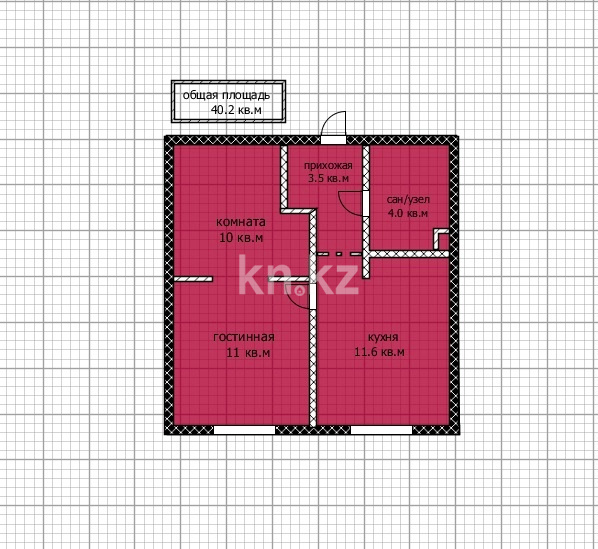 Продажа 2-комнатной квартиры, 40.2 м² в Астане - фото 3