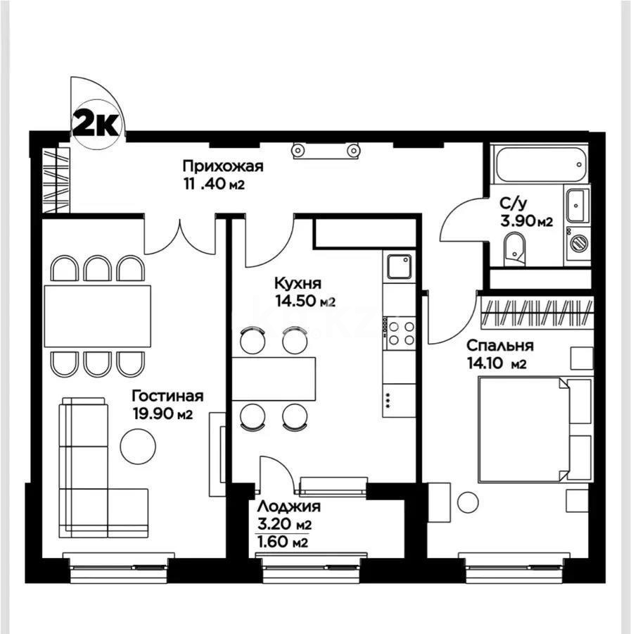 Продажа 3-комнатной квартиры, 67 м² в Астане - фото 6