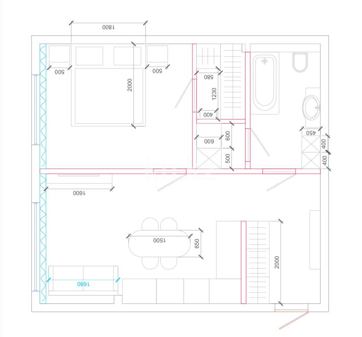 Продажа 2-комнатной квартиры, 42.34 м² в Караганде - фото 5