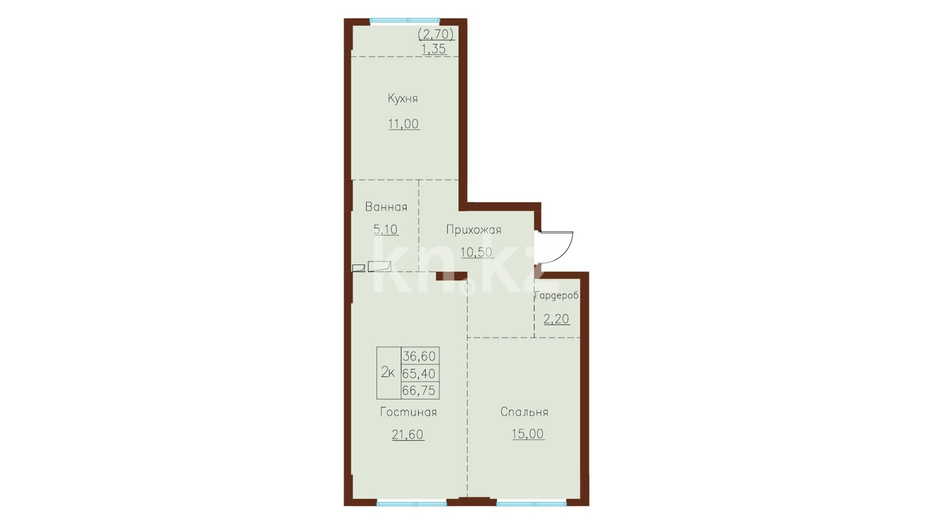 ЖК Beles City, 2-комнатная, цена 40 050 000 ₸, 600 000 ₸&nbsp;/&nbsp;м²