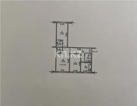 Продажа 3-комнатной квартиры, 60 м², мкр-н Айнабулак-1, дом  8 в Алматы - фото 2