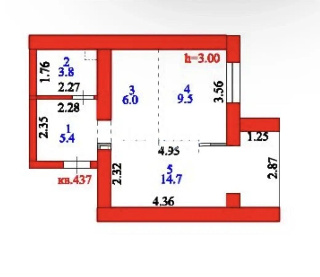 Продажа 1-комнатной квартиры, 39.4 м² в Астане