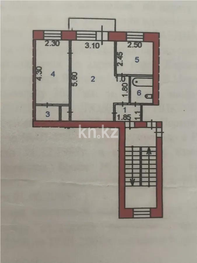 Продажа 2-комнатной квартиры, 43 м² в Караганде - фото 6