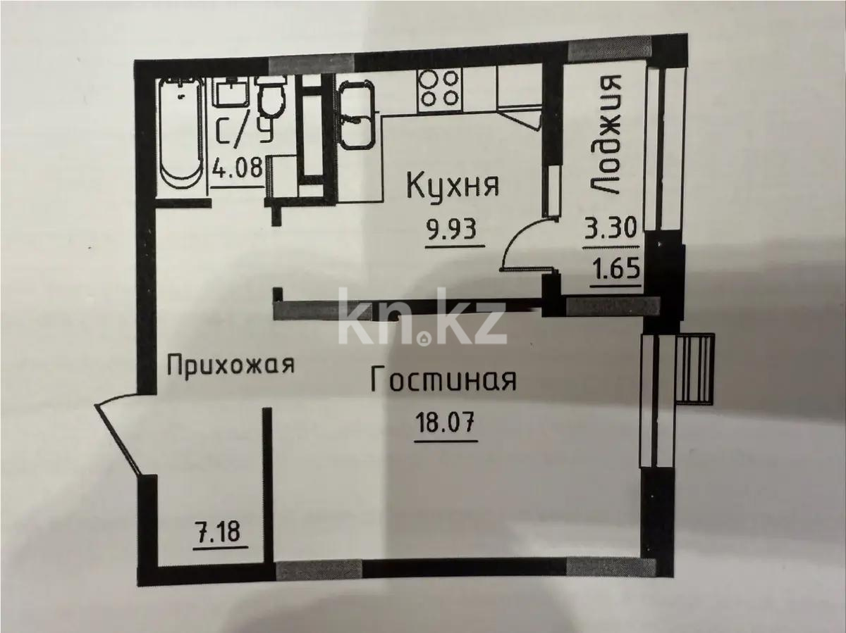 Продажа 1-комнатной квартиры, 39 м² в Астане
