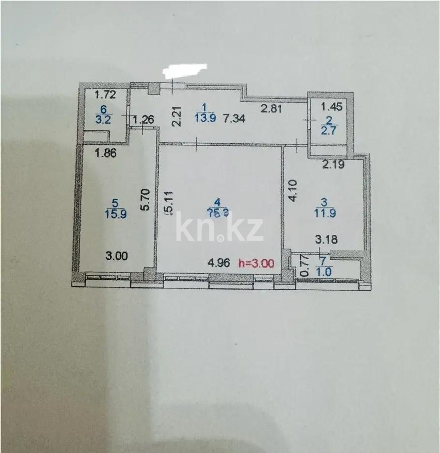 Продажа 2-комнатной квартиры, 74 м², пр. Мангилик Ел, дом  36 в Астане - фото 3