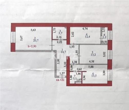 Продажа 3-комнатной квартиры, 83 м² в Астане - фото 3