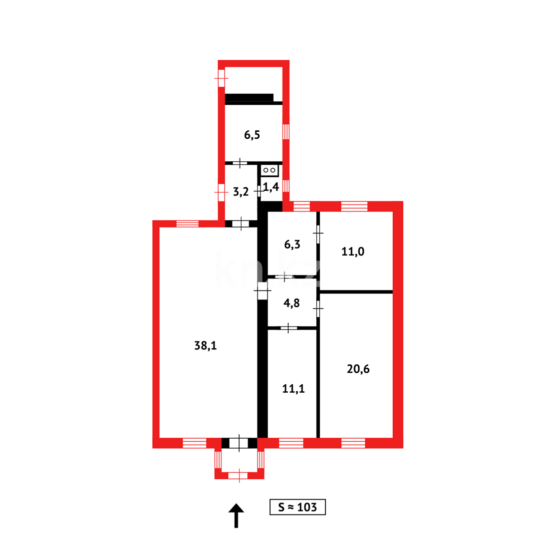 Продажа 4-комнатного дома, 103 м² в Темиртау - фото 31