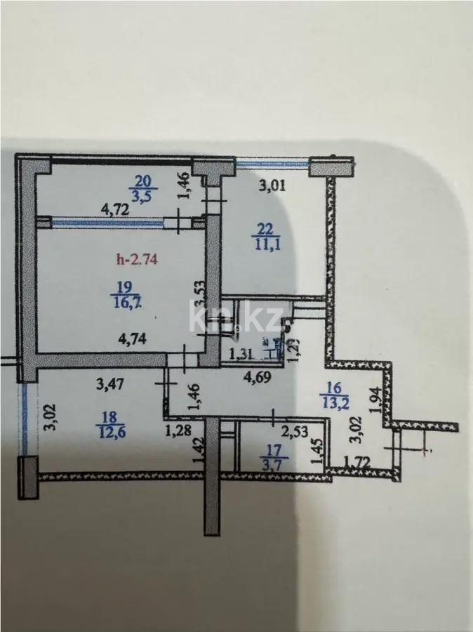 Продажа 2-комнатной квартиры, 62.8 м² в Алматы - фото 5