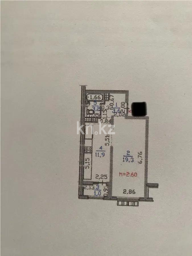 Продажа 1-комнатной квартиры, 39 м², пр. Райымбека, дом  590/15 в Алматы