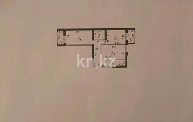 Продажа 2-комнатной квартиры, 71.3 м² в Астане