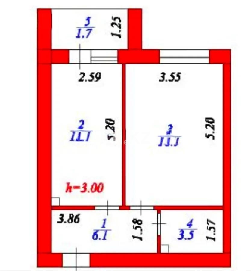 Продажа 1-комнатной квартиры, 43.1 м² в Астане - фото 4
