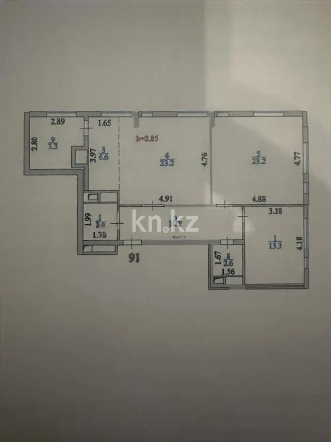 Продажа 3-комнатной квартиры, 87.4 м², ул. Айнакол, дом  66 в Астане - фото 5